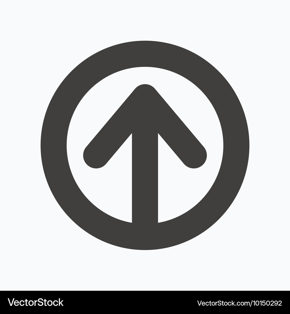 Upload icon load internet data sign Vector Image