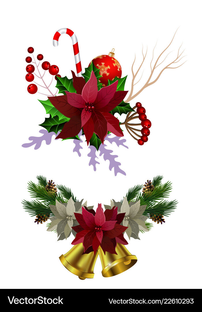 Christmas elements for your designs Royalty Free Vector