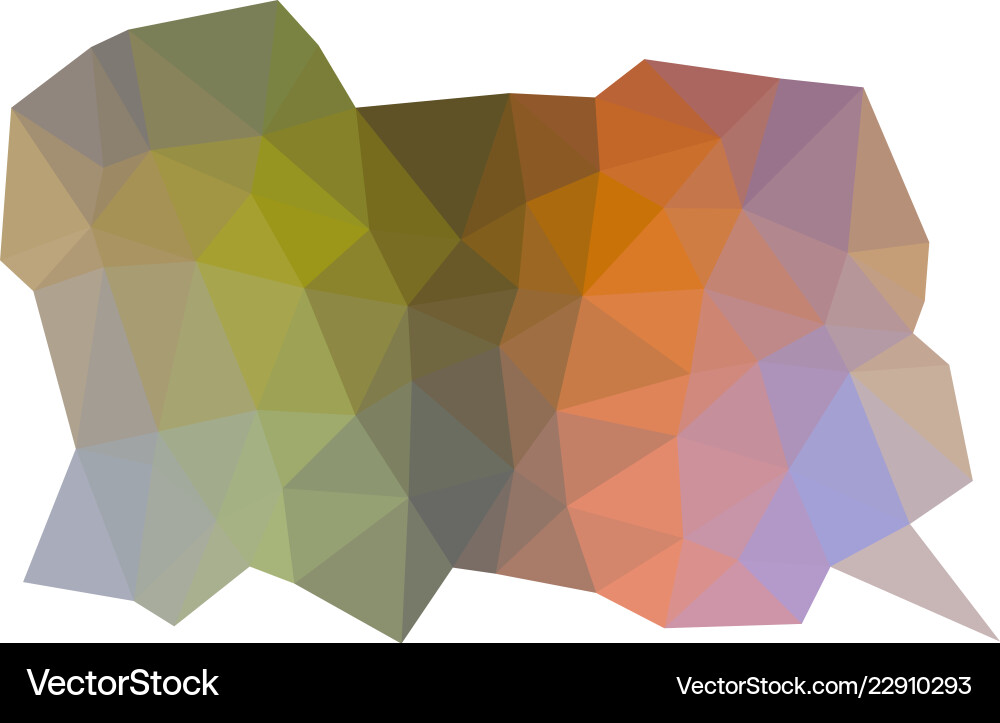Colorful triangular low poly mosaic abstract Vector Image