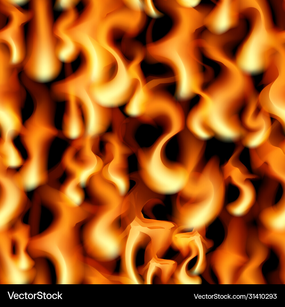 Fire seamless pattern background Vector Image
