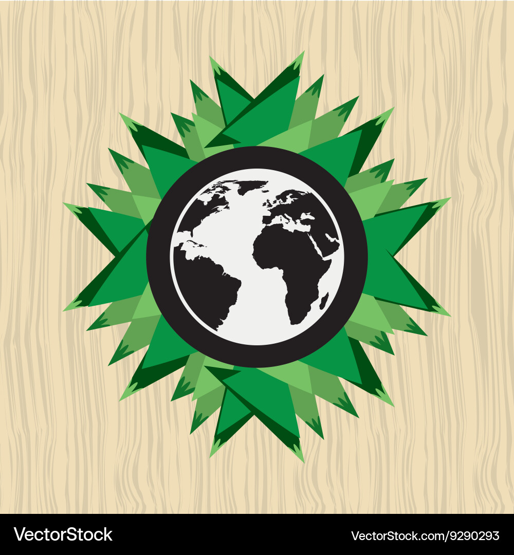 Global positioning system design vector image