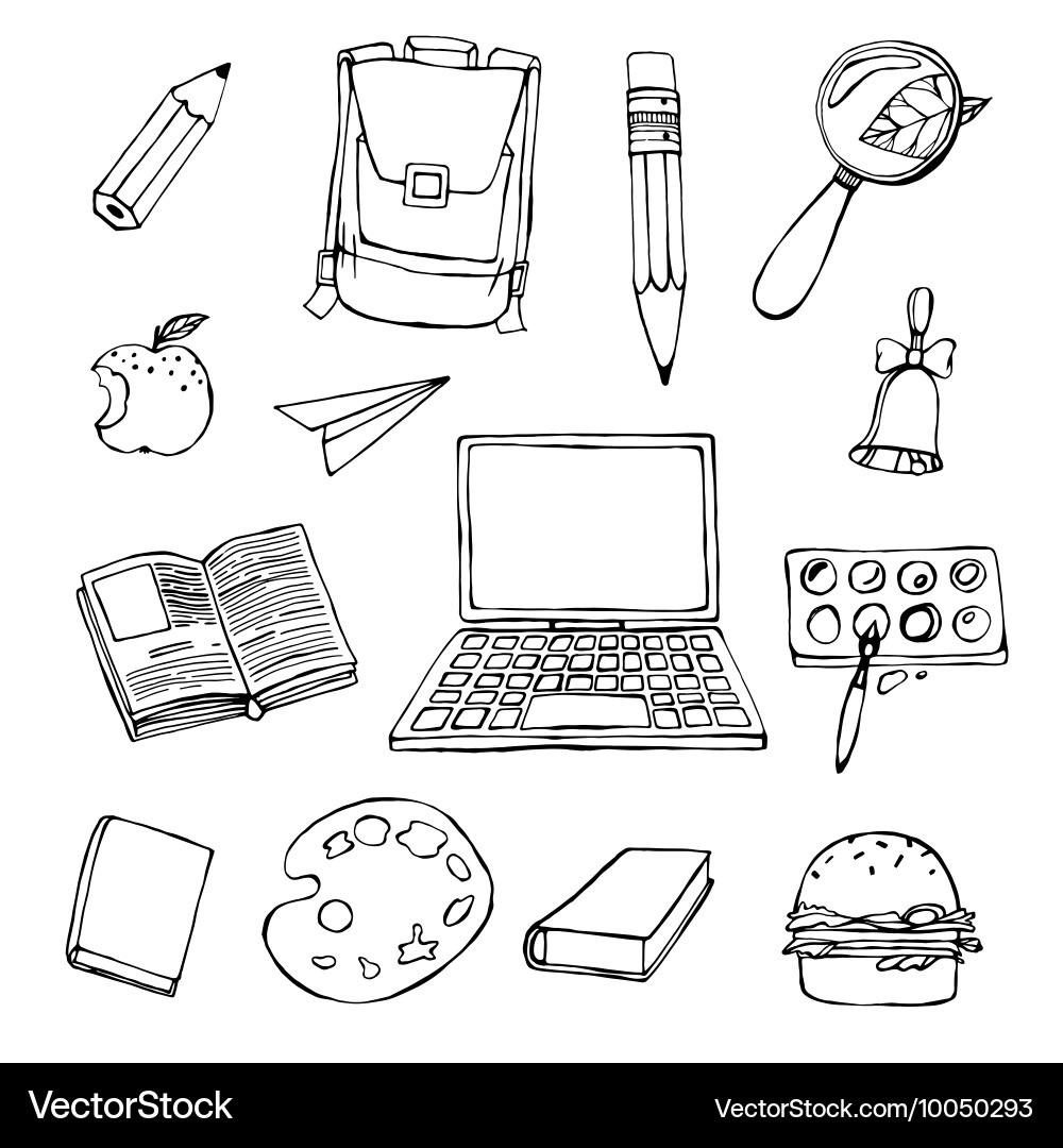 School objects Vector Image