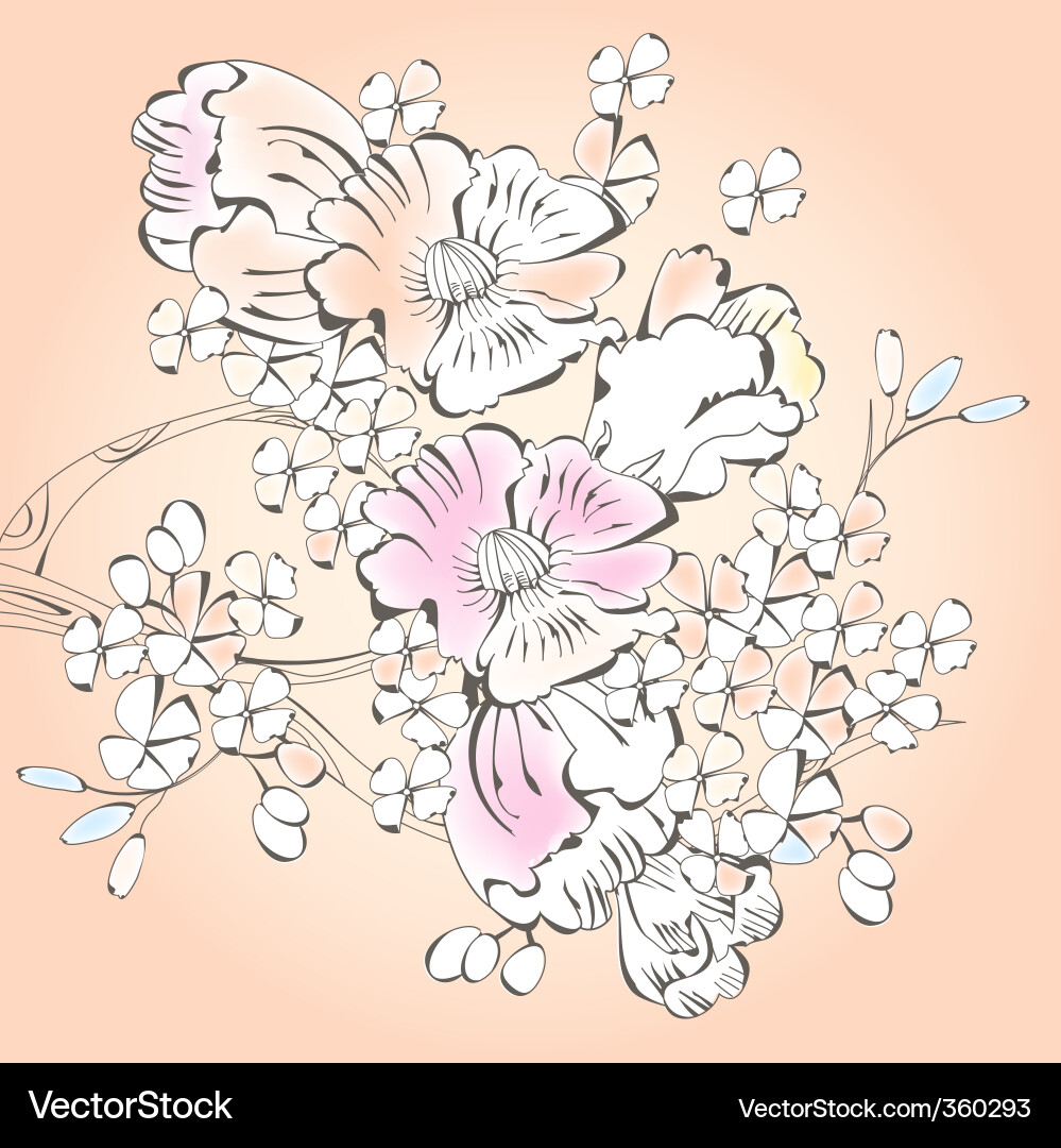 Spring background vector image