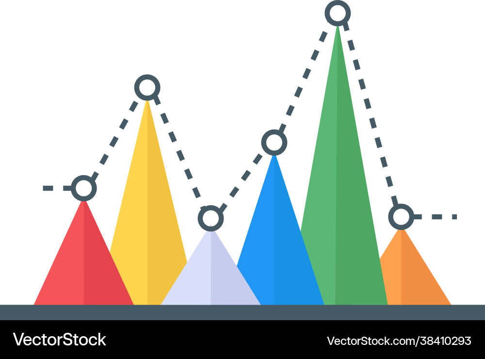 Triangle graph vector image