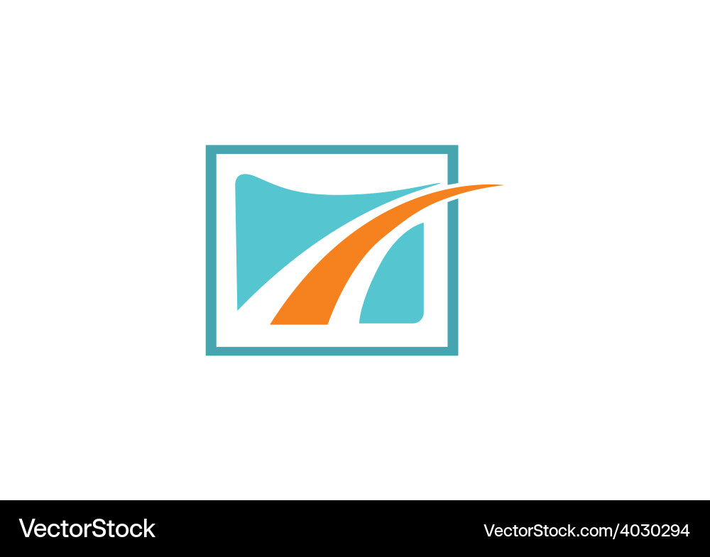 Abstract loop square decorative Vector Image