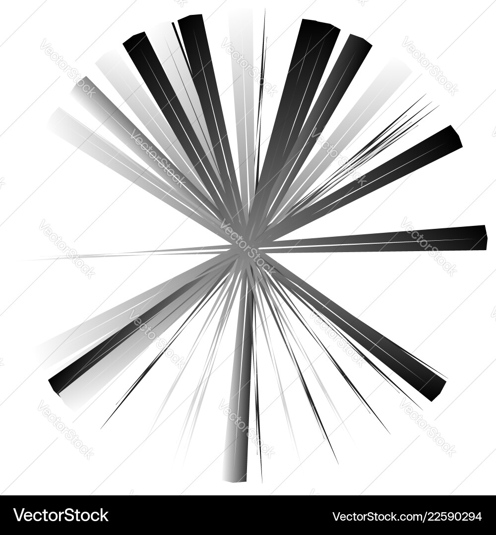 Edgy angular geometric element abstract circular Vector Image