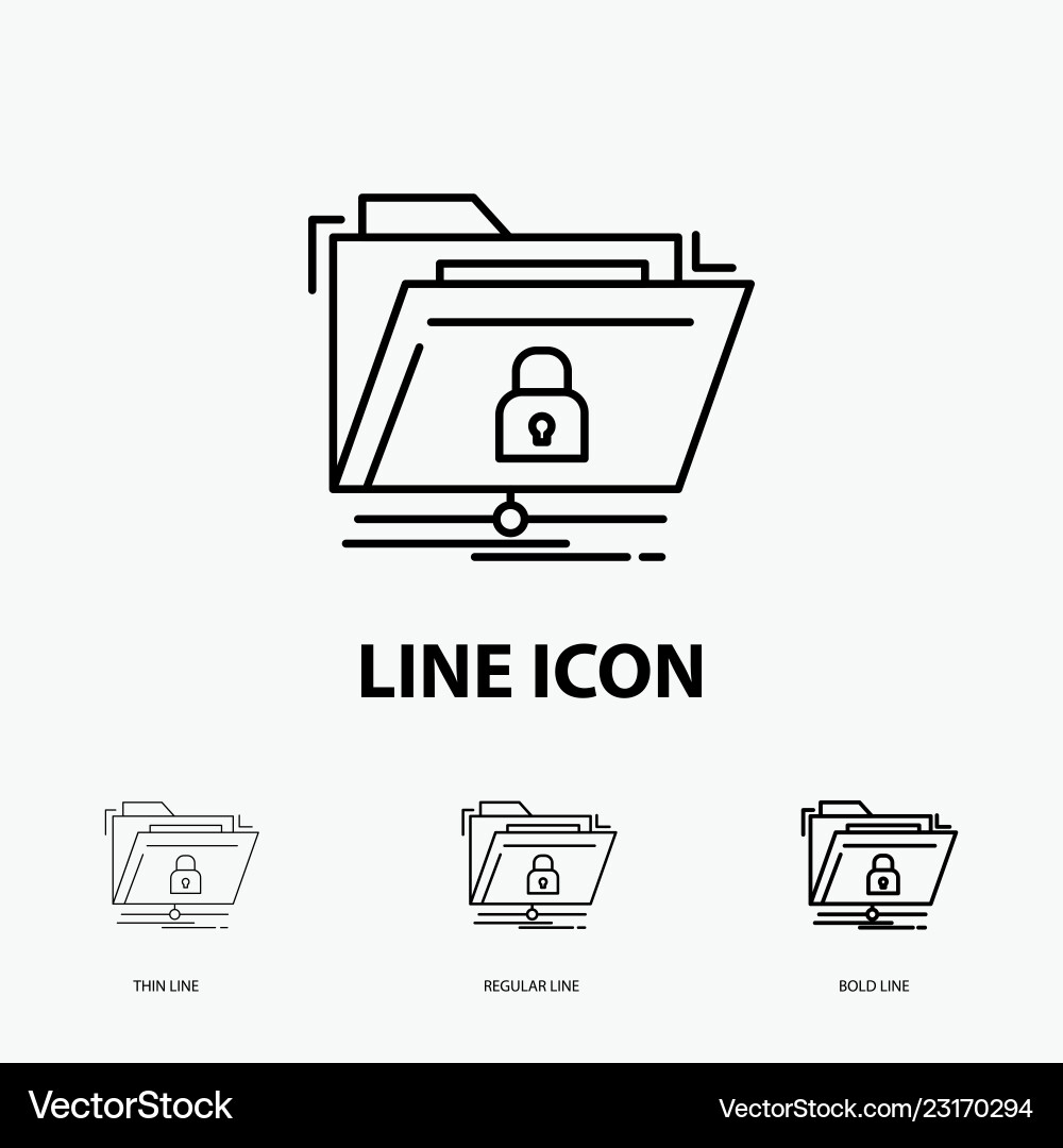 Encryption files folder network secure icon Encryption files folder network secure icon vector image