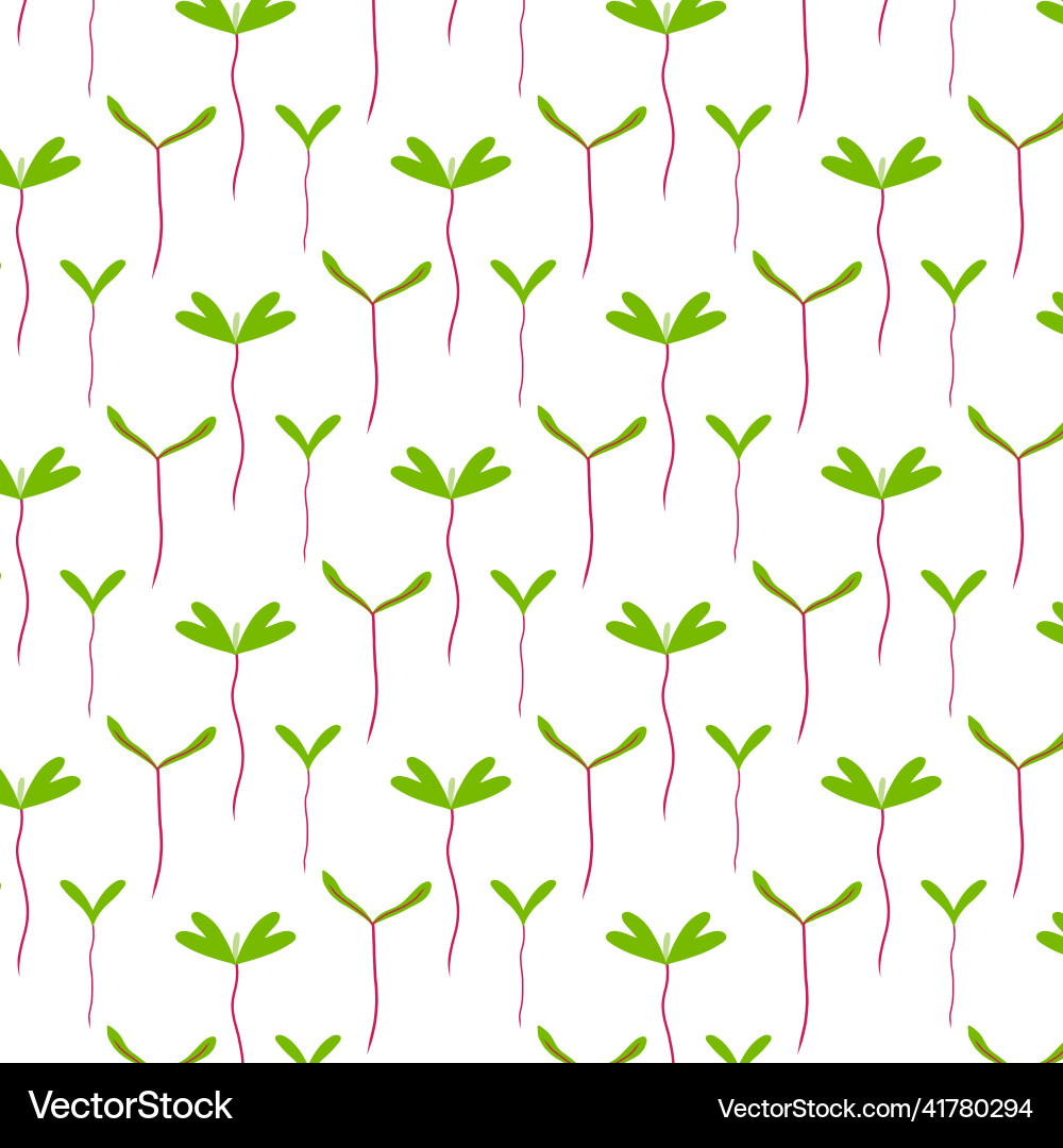 Seamless pattern with greenery Vector Image