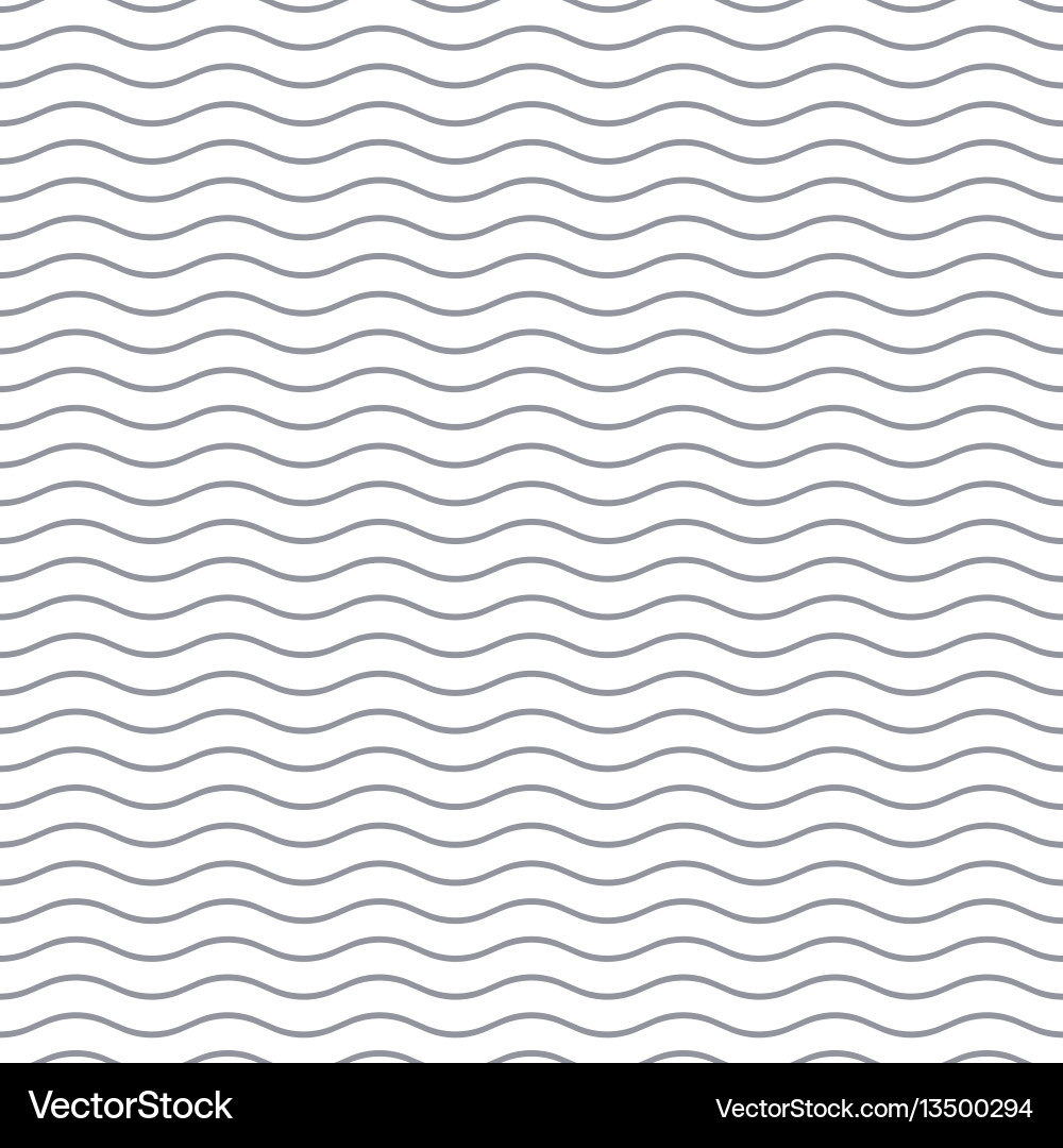 Seamless wavy line pattern Royalty Free Vector Image
