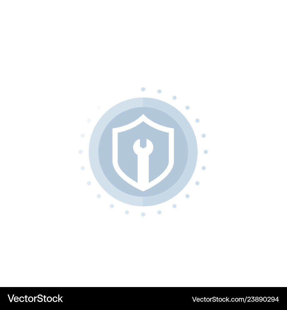 Security settings configuration vector image