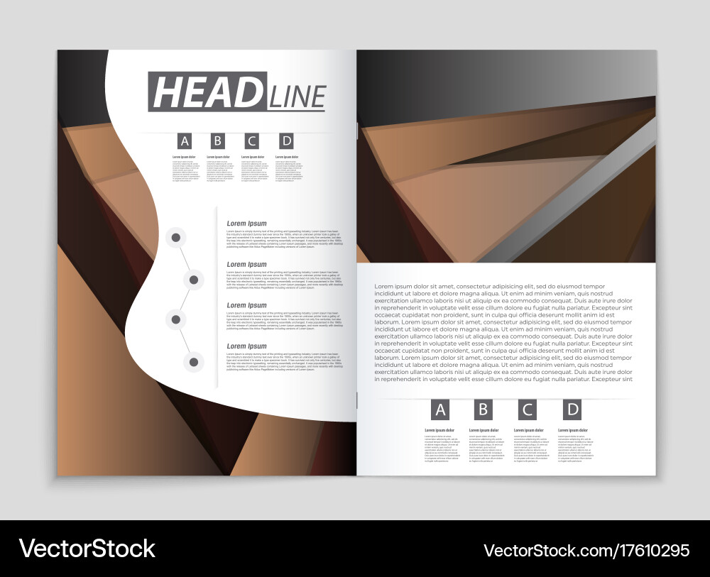 Abstract layout background set for art vector image