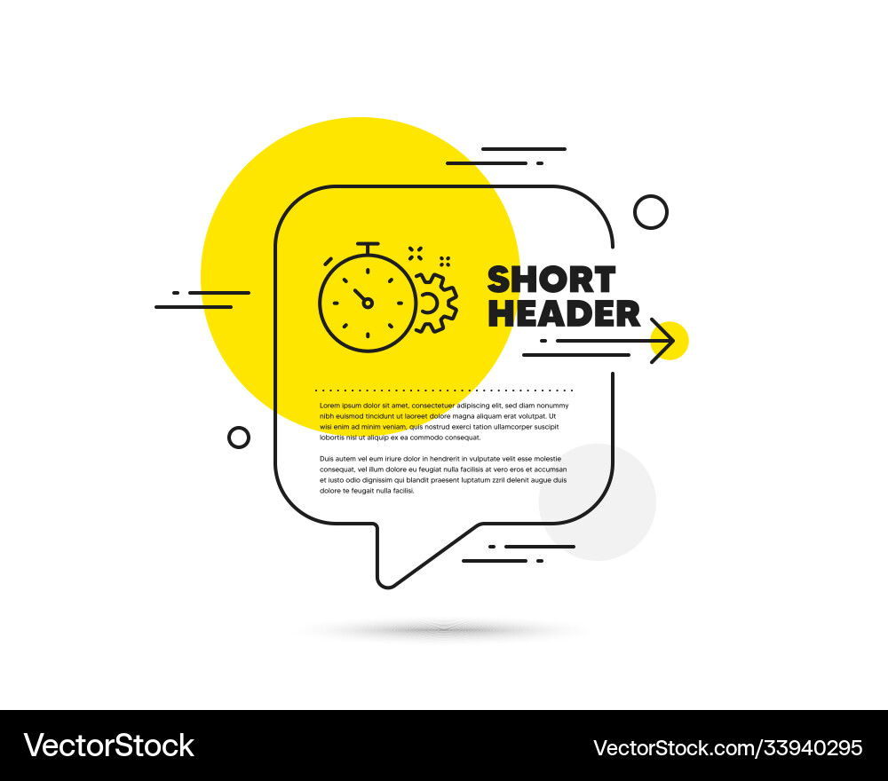 Cogwheel with timer line icon engineering tool Cogwheel with timer line icon engineering tool vector image