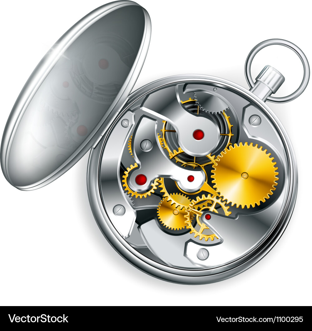 Complex Clockwork Mechanism vector image