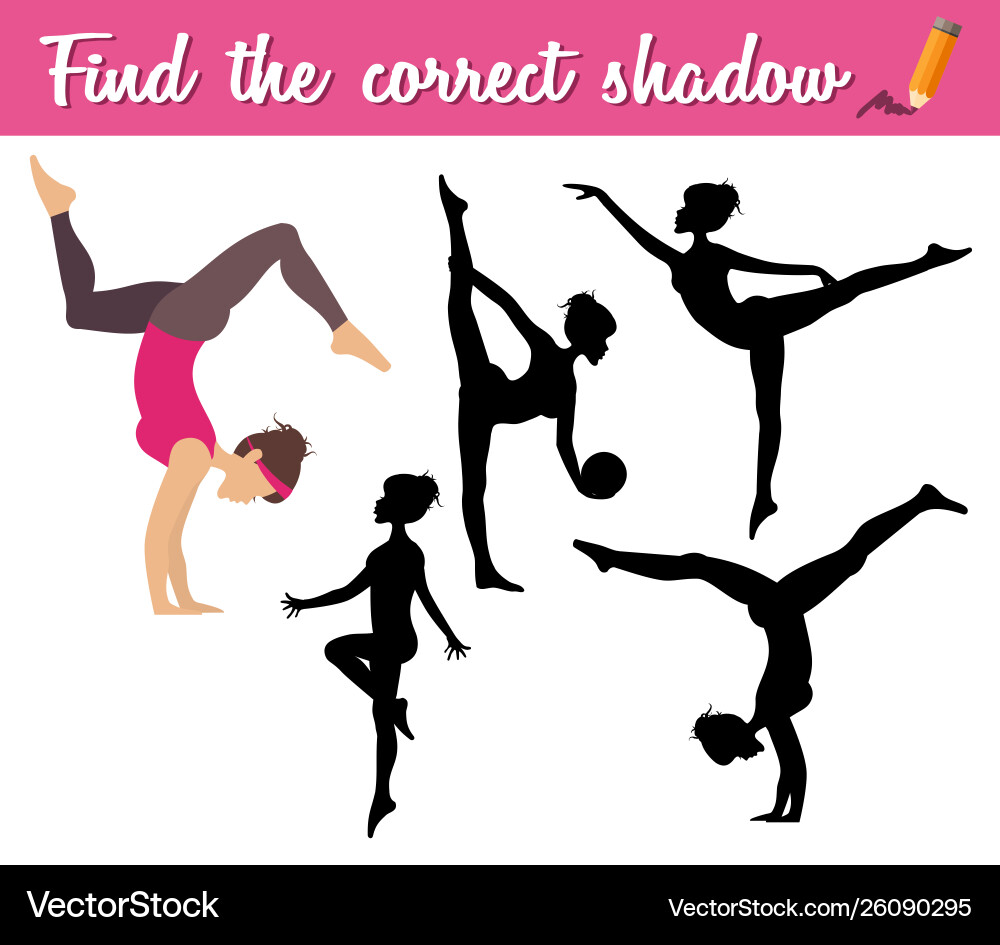 Find correct shadow educational matching game Find correct shadow educational matching game vector image