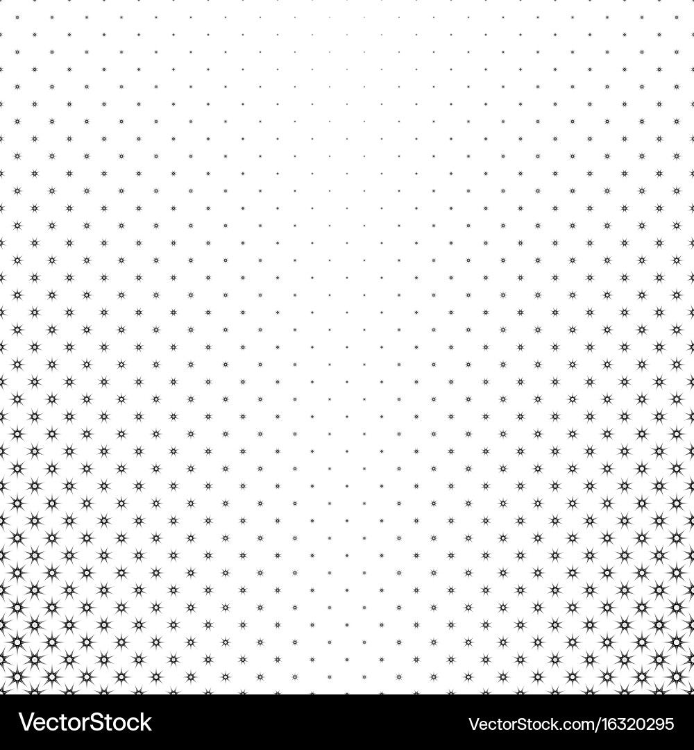Monochrome star pattern - abstract background vector image