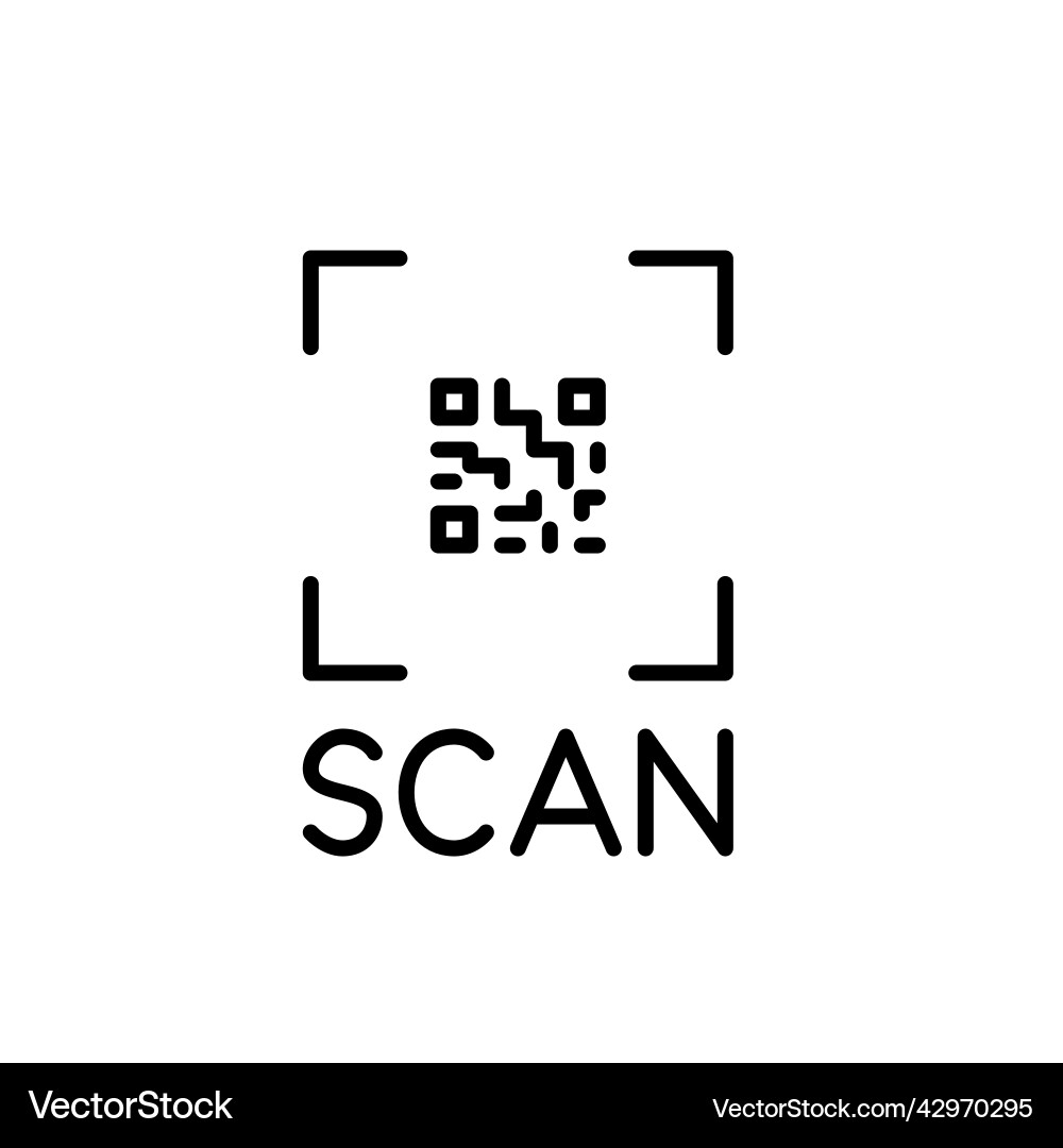 Scan a qr code for payment or web link access Scan a qr code for payment or web link access vector image