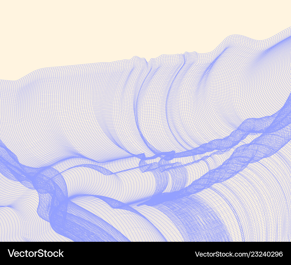 Abstract background with waves vector image