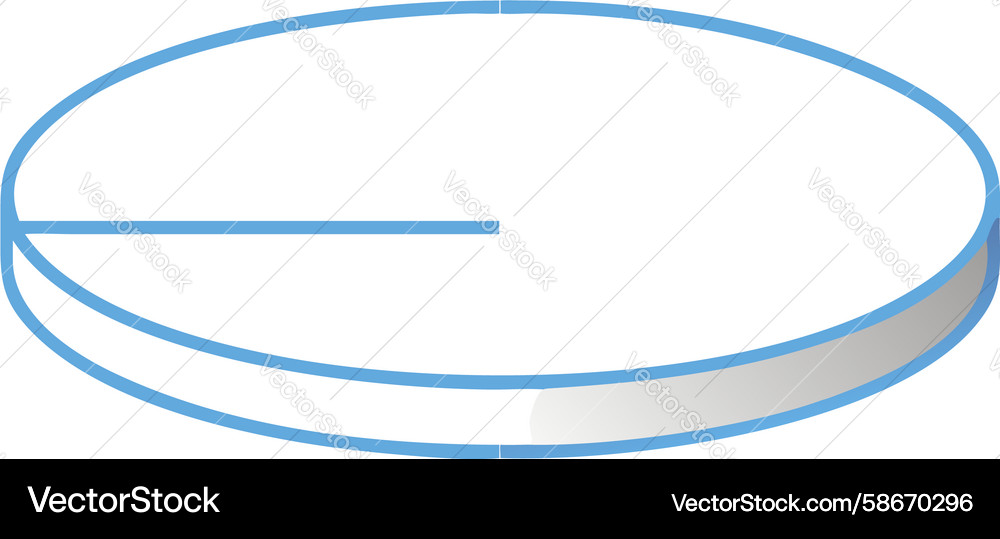 Minimalist 3d isometric empty circular base Vector Image