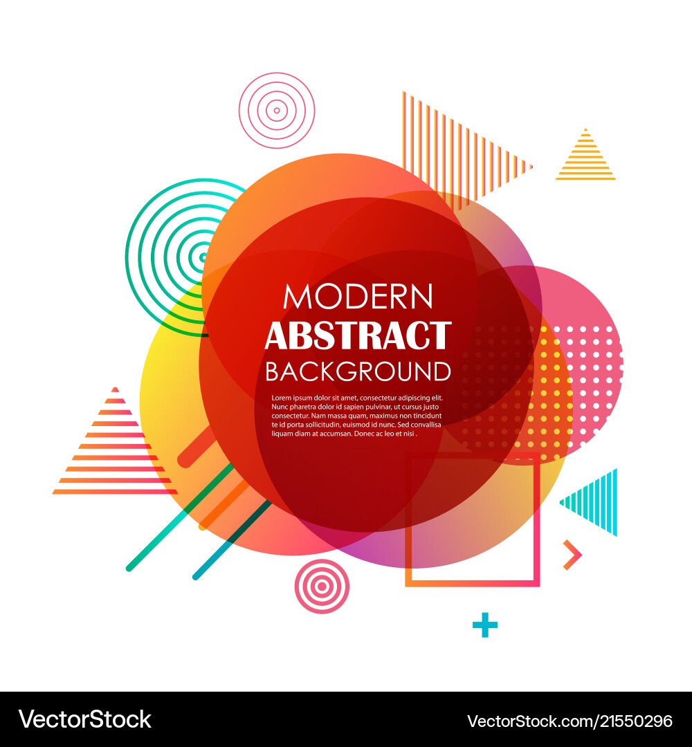 Red Gradient Geometric Background vector image