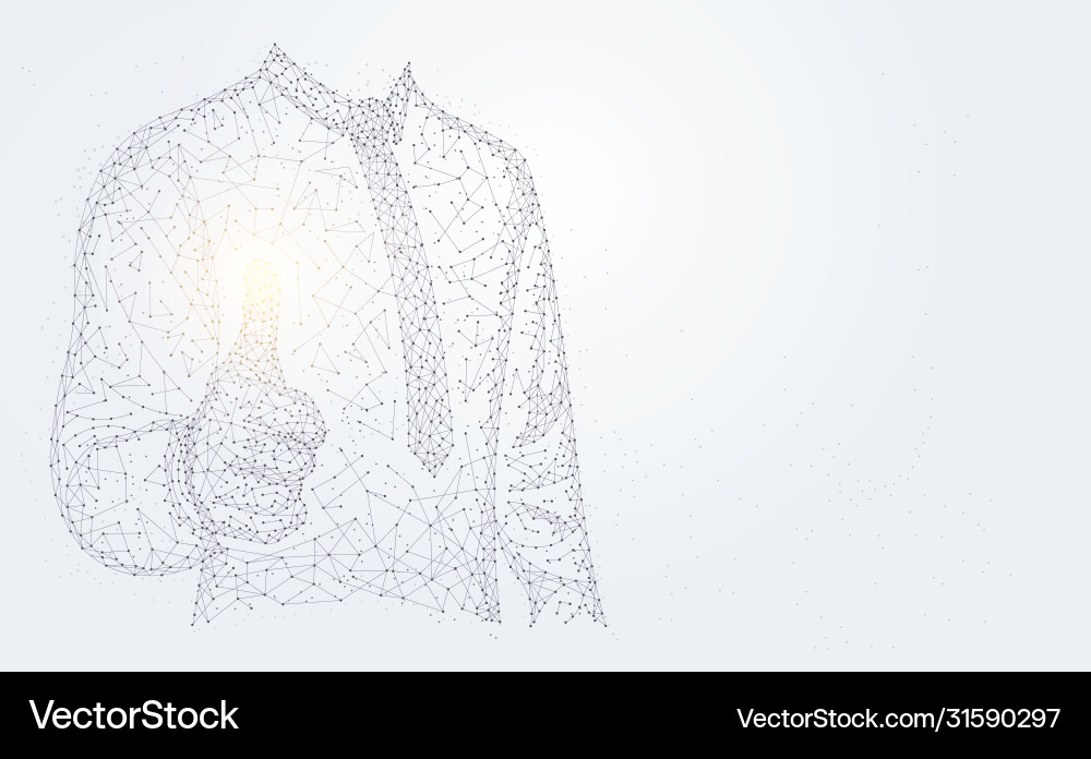 Abstract technology line triangle and points Abstract technology line triangle and points Vector Image