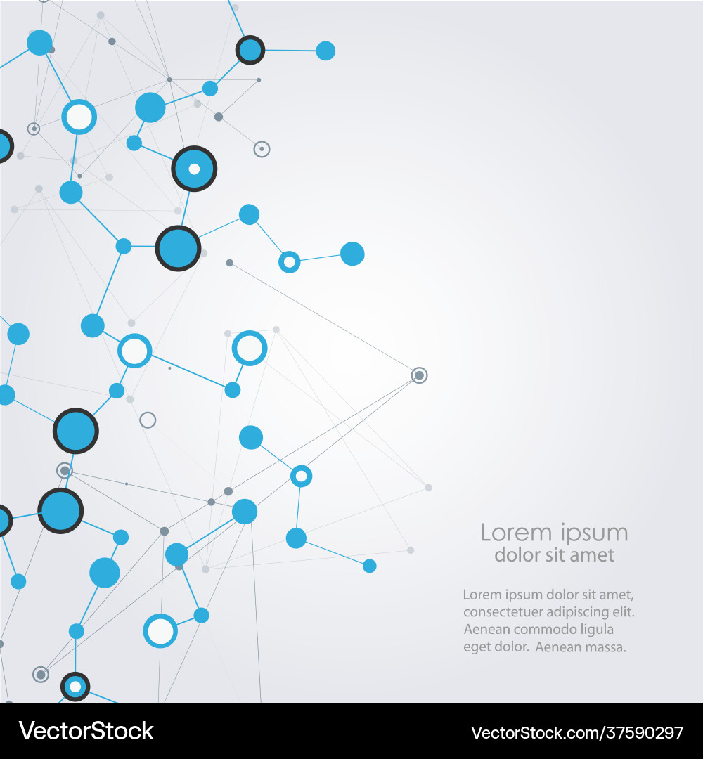 Abstract with circle network connect Abstract with circle network connect Vector Image