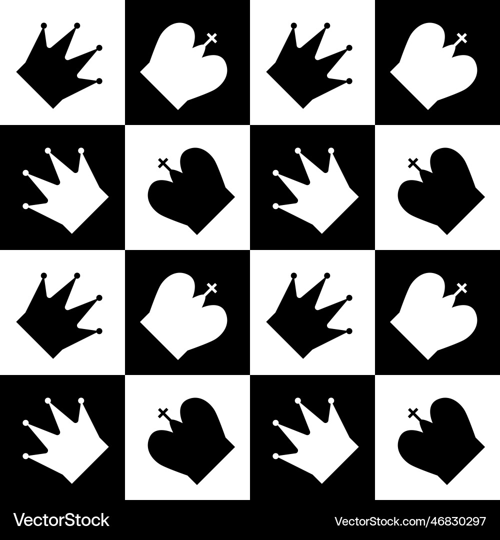 Chess Pattern - Endless Game vector image