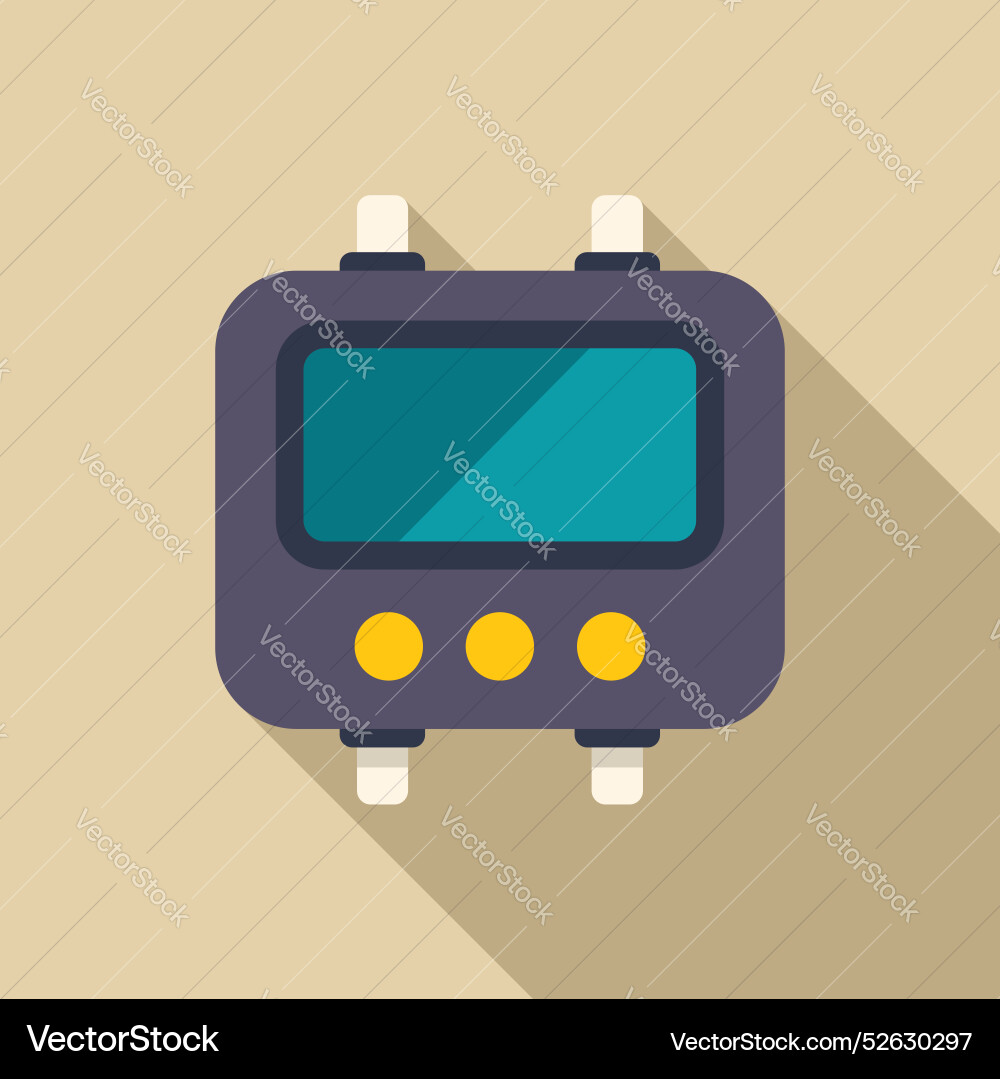 Electronic device with buttons and screen Electronic device with buttons and screen vector image