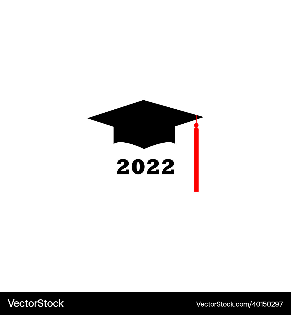 Graduation Celebration 2022 Label Vector Image