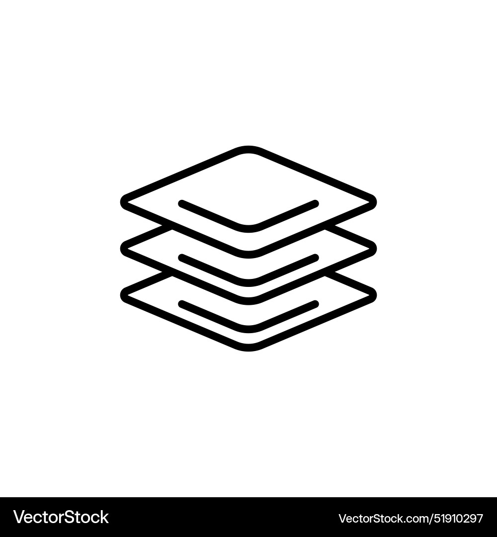 Overlapping layers icon perfect for design Overlapping layers icon perfect for design vector image
