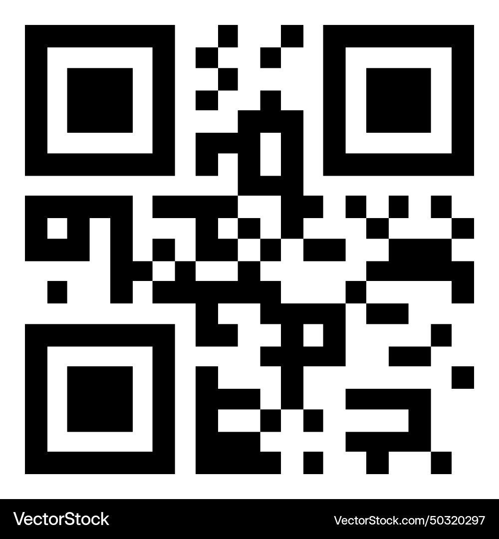 Qr code flat icon isolated on white background Vector Image