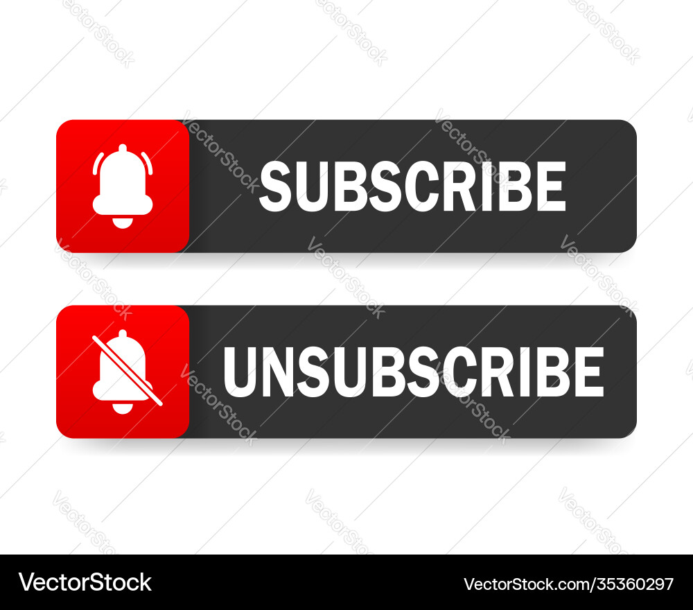 Text box and subscribe button template Text box and subscribe button template vector image