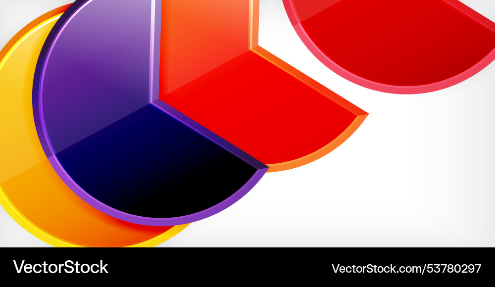 Trendy round shapes with triangular angle design Vector Image