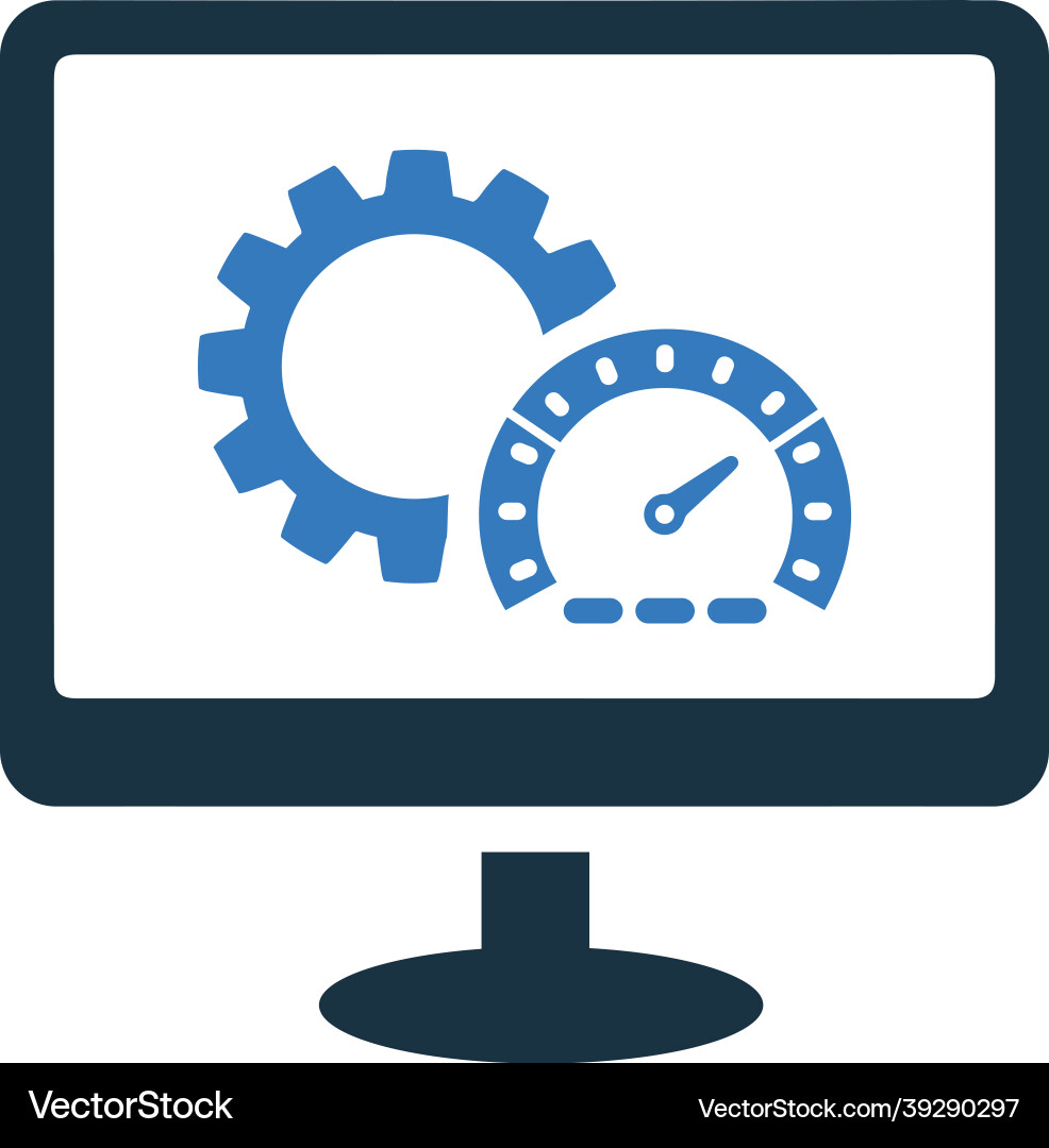 Website web performance icon simple design vector image