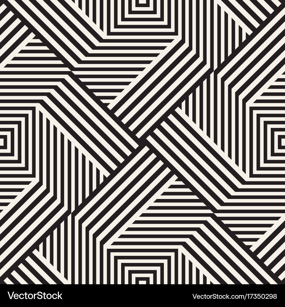 Abstract geometric pattern with stripes lines vector image