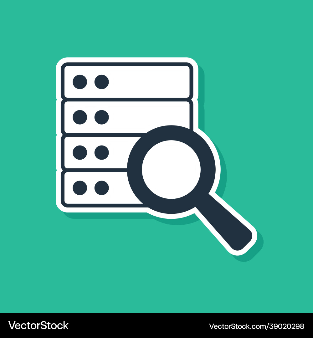 Blue server data web hosting icon isolated Blue server data web hosting icon isolated vector image