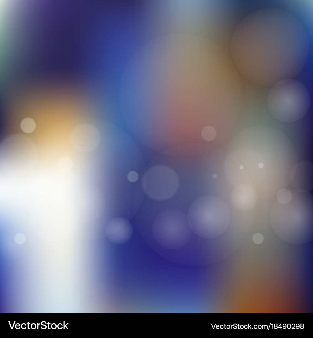Blurred background with bokeh Vector Image