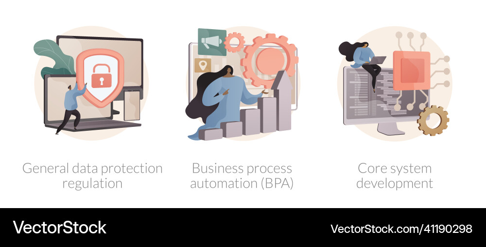 Digital Transformation Concepts vector image