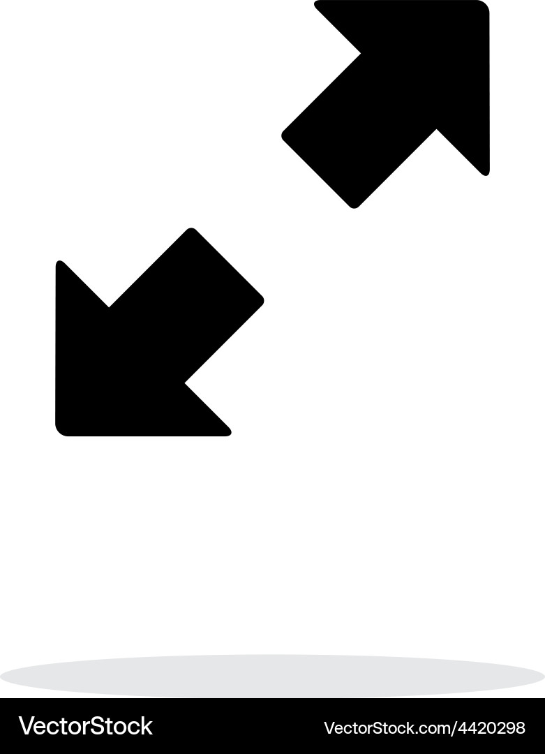 Fullscreen simple icon on white background Vector Image