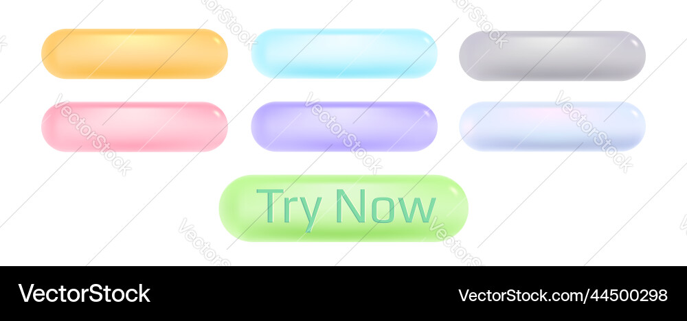 Set icons of web buttons in different colors Set icons of web buttons in different colors vector image