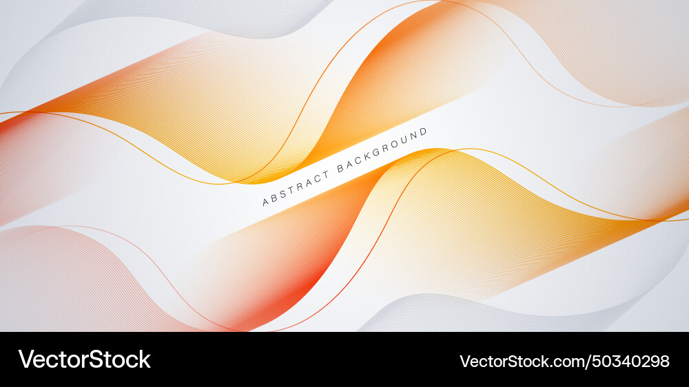 White abstract background with flowing wave lines White abstract background with flowing wave lines vector image