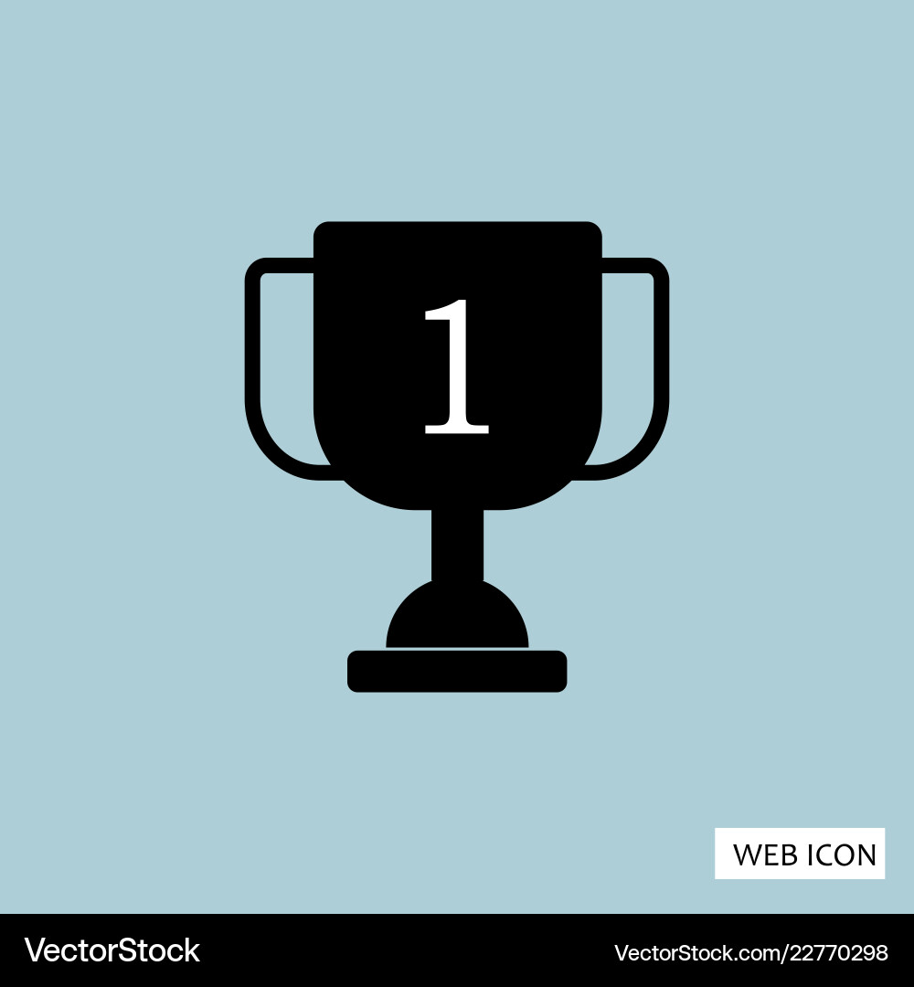 Winner icon eps10 Royalty Free Vector Image - VectorStock