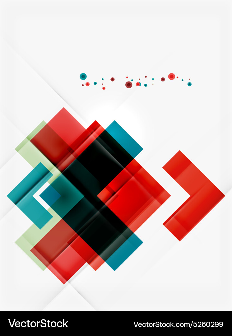 Clean colorful unusual geometric pattern design vector image