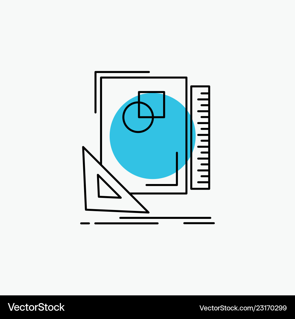 Design layout page sketch sketching line icon Design layout page sketch sketching line icon vector image