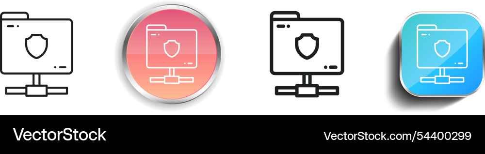 Folder icon thin linear regular and button style Folder icon thin linear regular and button style Vector Image