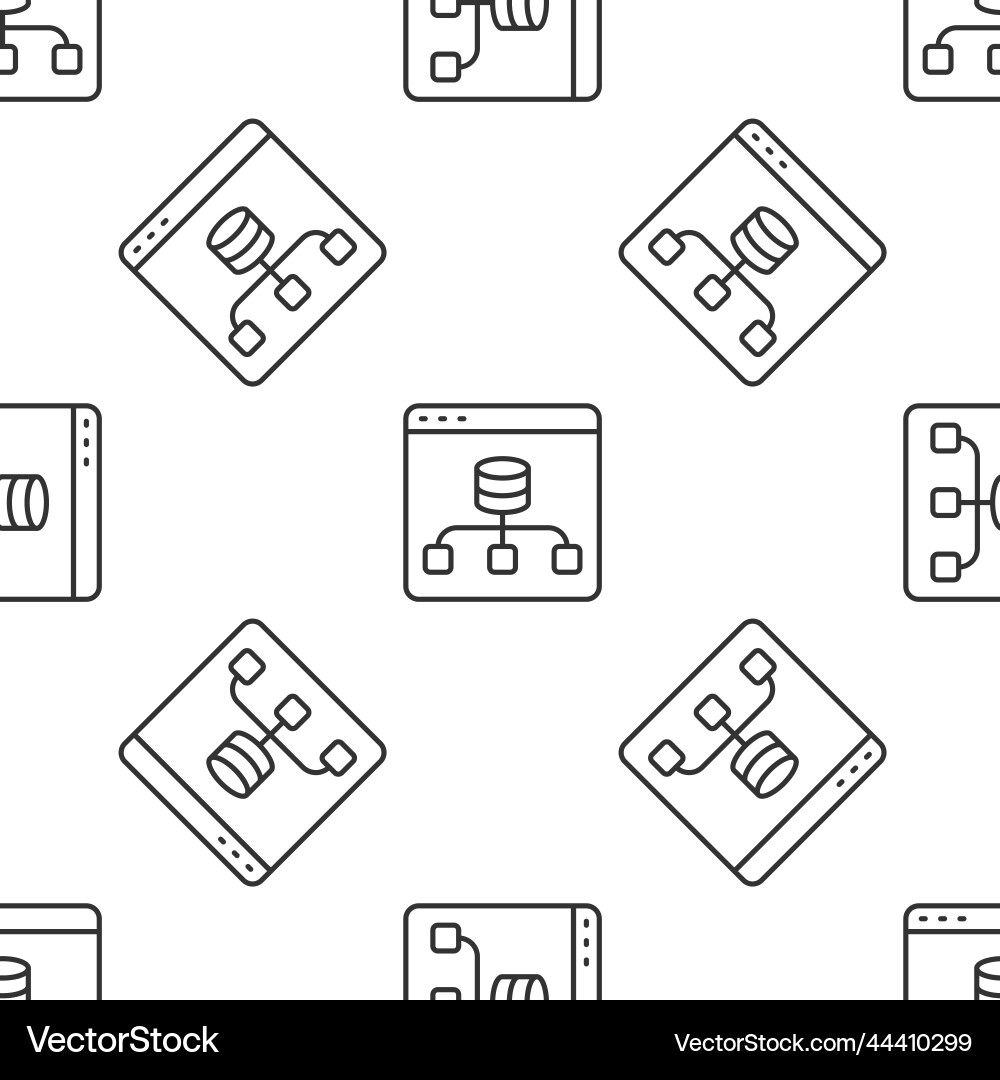 Grey line server data web hosting icon isolated Grey line server data web hosting icon isolated vector image