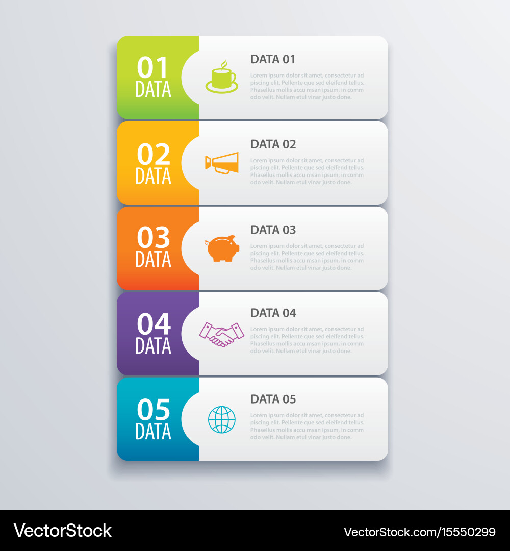 Index Tab Banner Templates vector image
