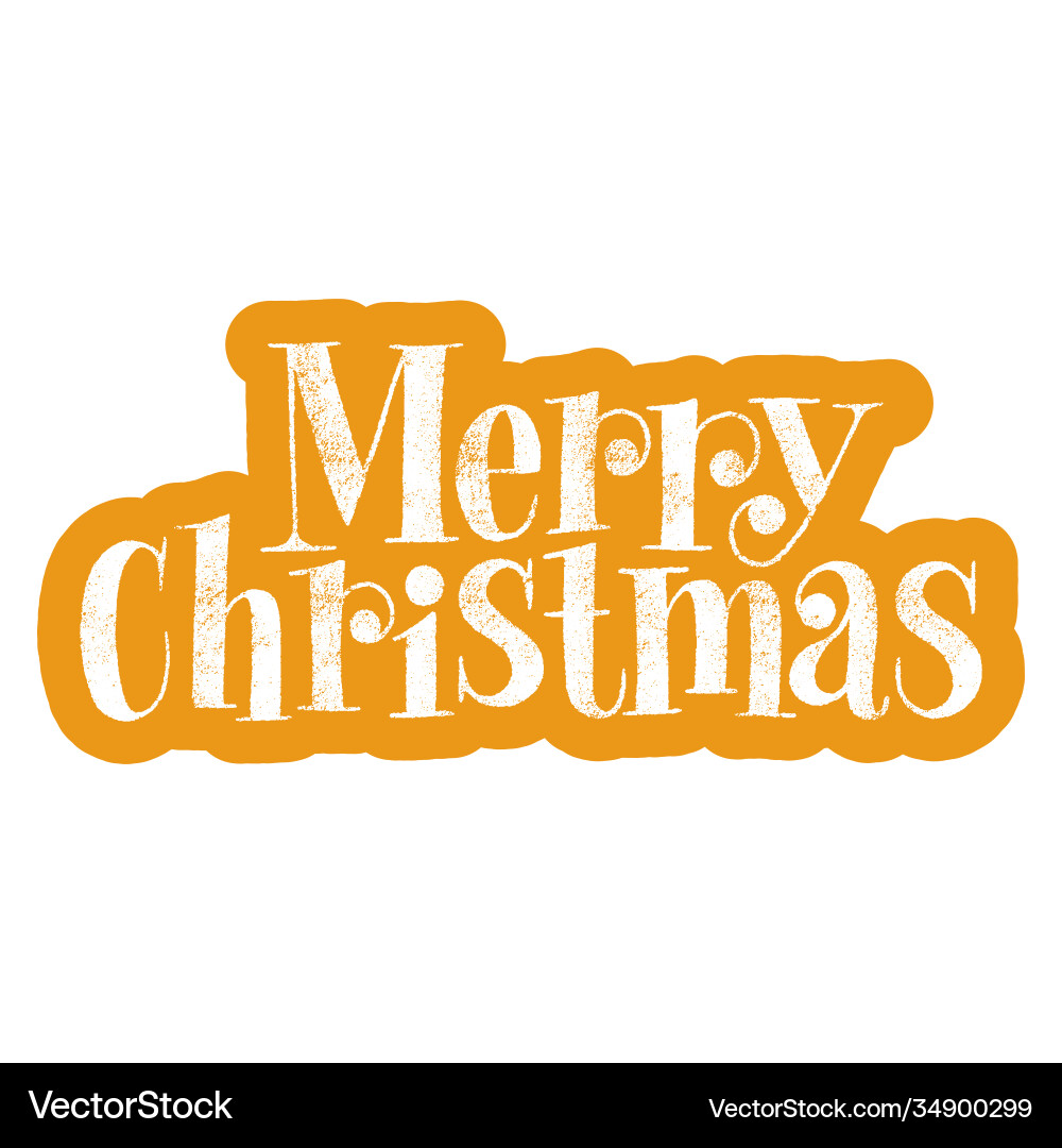 Merry christmas hand-drawn lettering quote Merry christmas hand-drawn lettering quote vector image