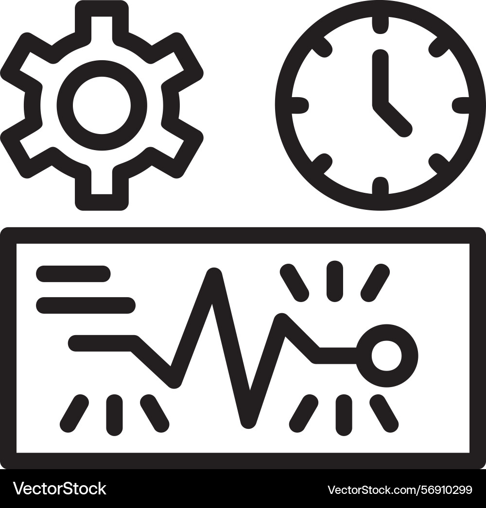 Quick spark linear style icon design Vector Image