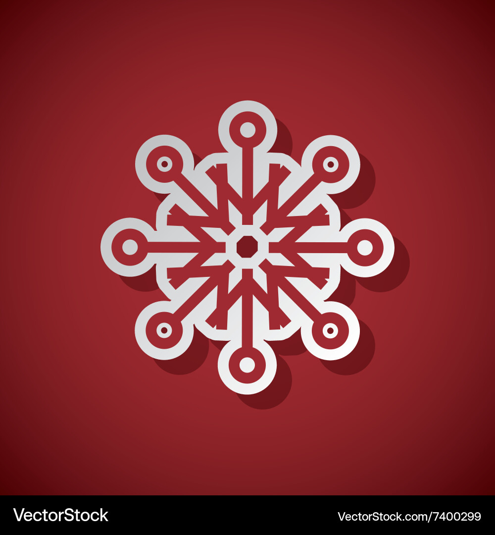 Snowflake concept design vector image