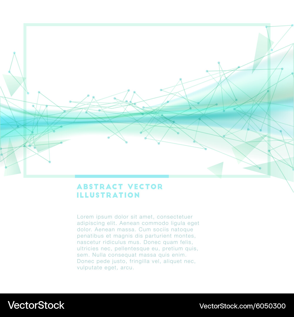 Abstract wireframe background vector image